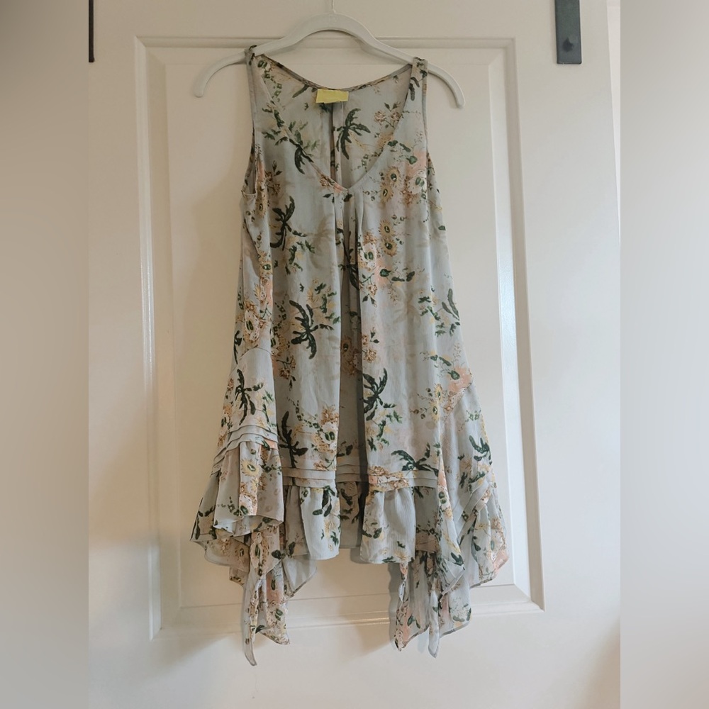 Anthropologie Maeve Magda Ruffle Tunic